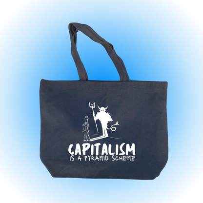 Capitalism Is A Pyramid Scheme - Jumbo Tote