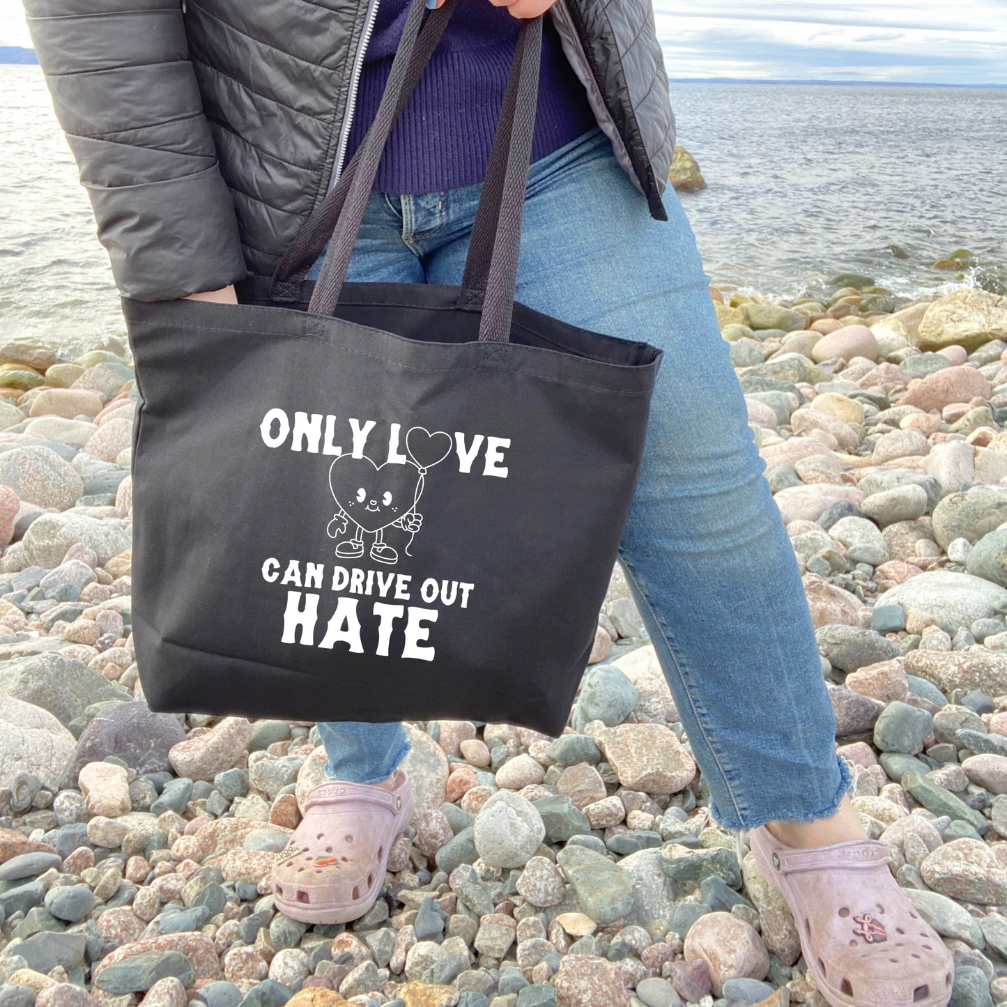 Only Love Can Drive Out Hate - Jumbo Tote